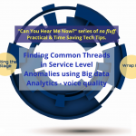 Finding Common Threads in Service Level Anomalies Using Big Data Analytics-Voice Quality