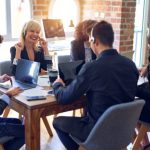 Business Meeting around Table